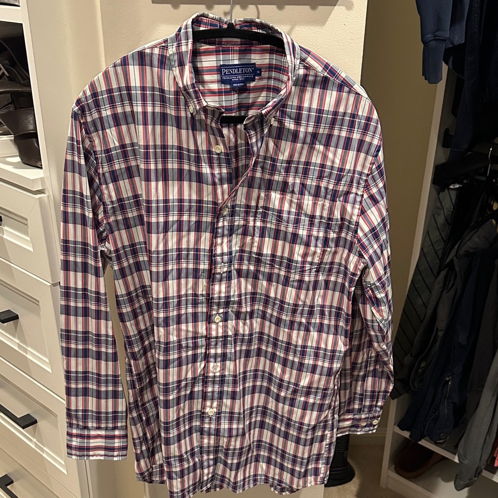 Pendleton Men's Multicolor Plaid Button Down Shirt